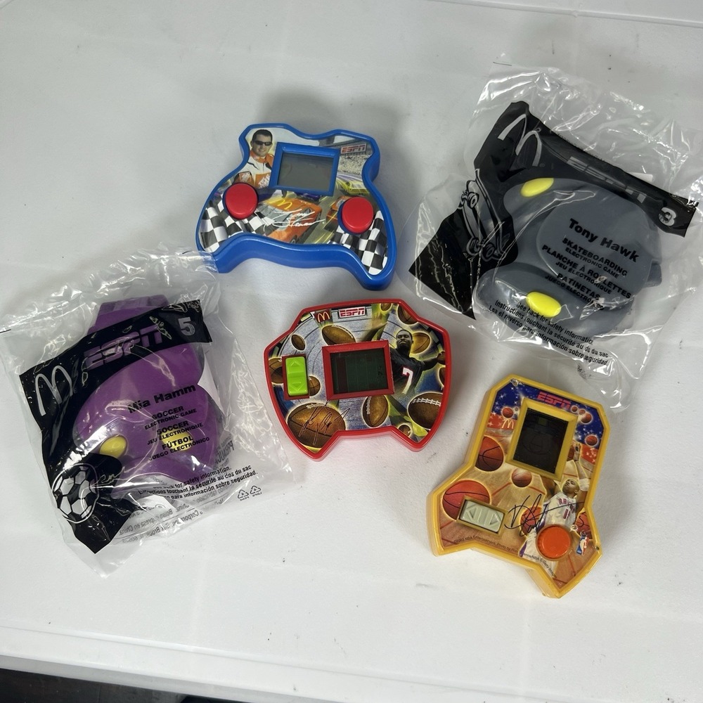 2004 McDonald's ESPN Electronic Games Happy Meal Toys- Lot‎ of 5